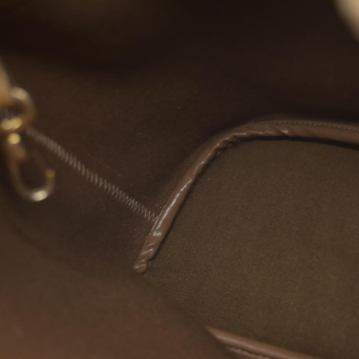 $1150 Christian Dior Vintage Coated Canvas Honeycomb Bucket Bag Tan Brown CONSIGNMENT