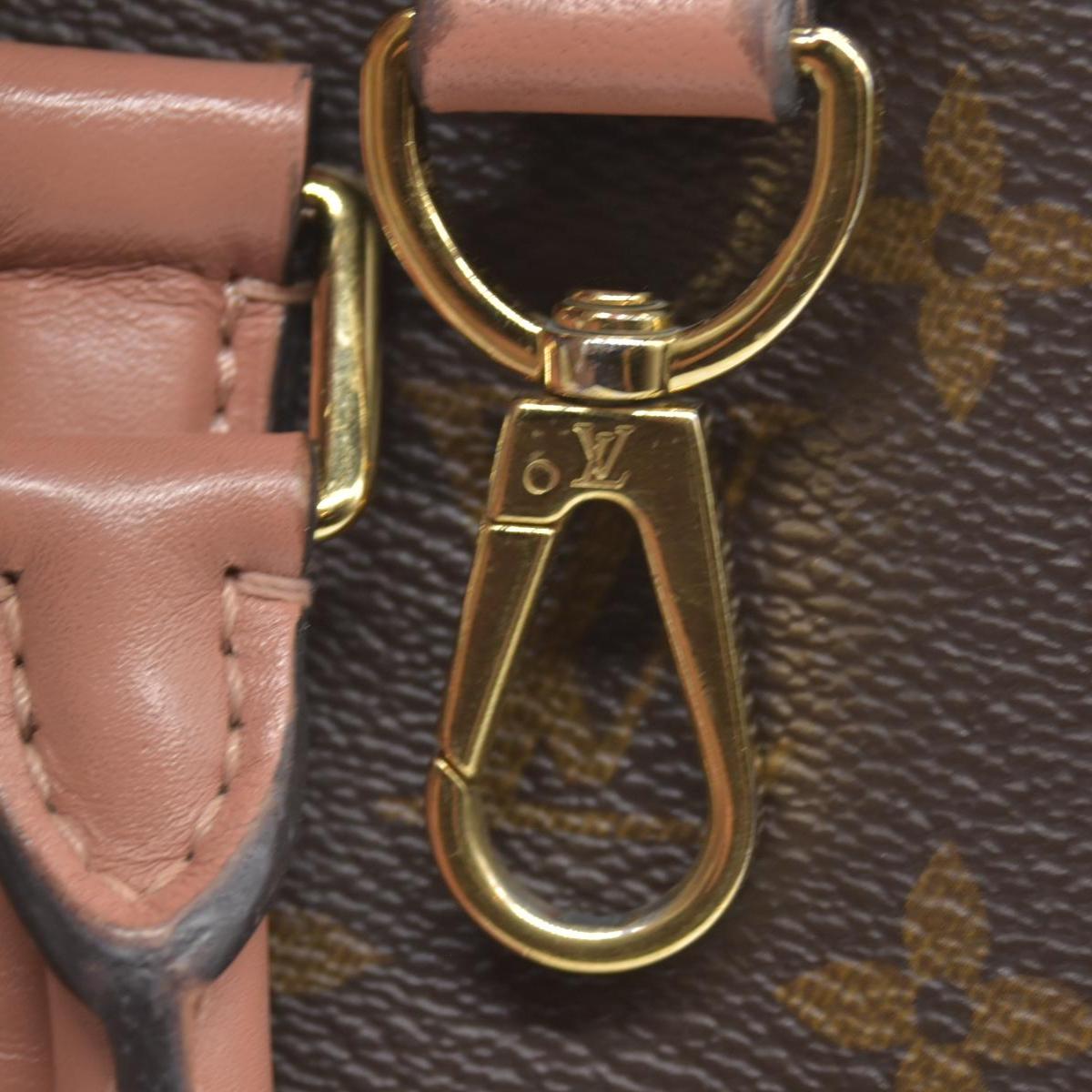 $2560 2019 Louis Vuitton Soufflot BB Monogram Peach Shoulder Bag Cloth CA4129