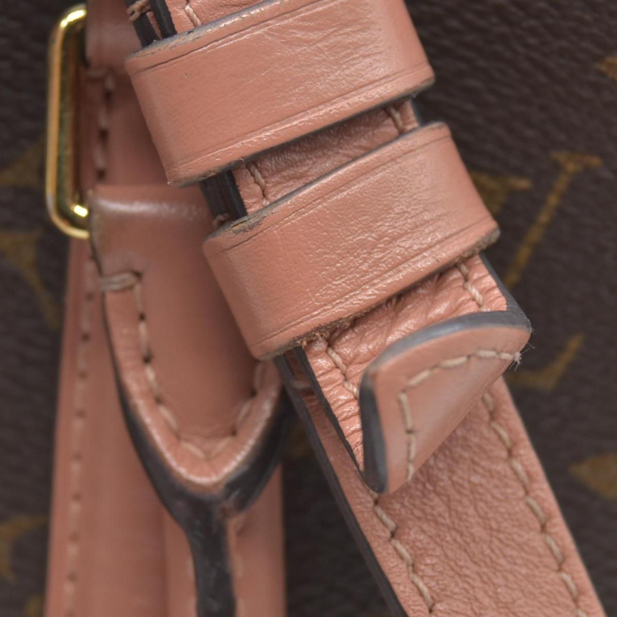 $2560 2019 Louis Vuitton Soufflot BB Monogram Peach Shoulder Bag Cloth CA4129