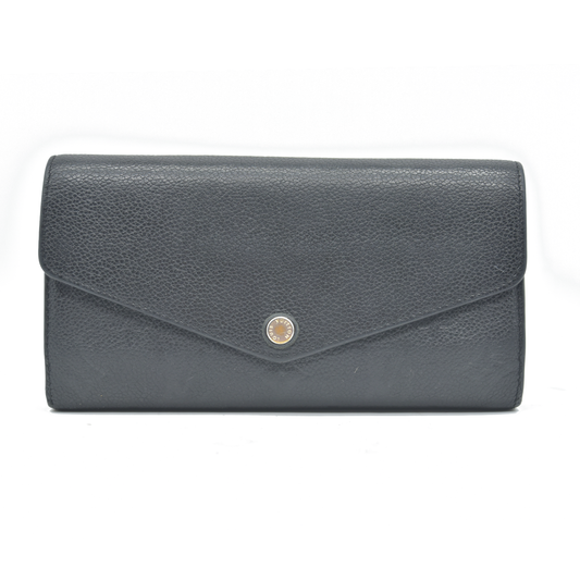 $950 Louis Vuitton  Empreinte Sarah Wallet NM Black 2017 CA1167