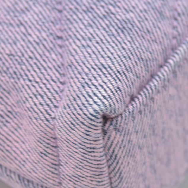2022 $1000 Saint Laurent Denim Quilted Loulou Puffer Monogram Pouch Clutch Bleached Lilac