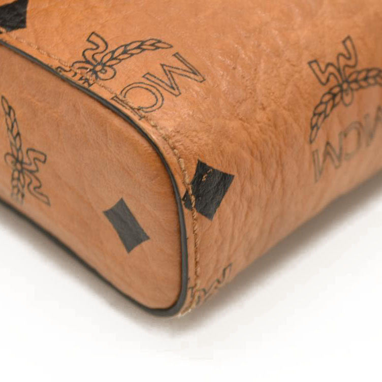 MCM  Visetos Small Millie Crossbody Bag Cognac