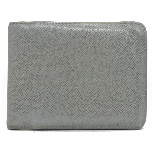 $665 2011 Louis Vuitton Multiple Wallet Taiga Grey SP4111