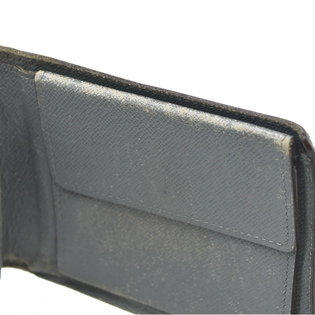 $665 2011 Louis Vuitton Multiple Wallet Taiga Grey SP4111