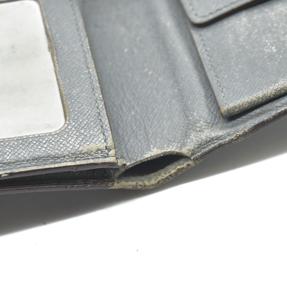 $665 2011 Louis Vuitton Multiple Wallet Taiga Grey SP4111