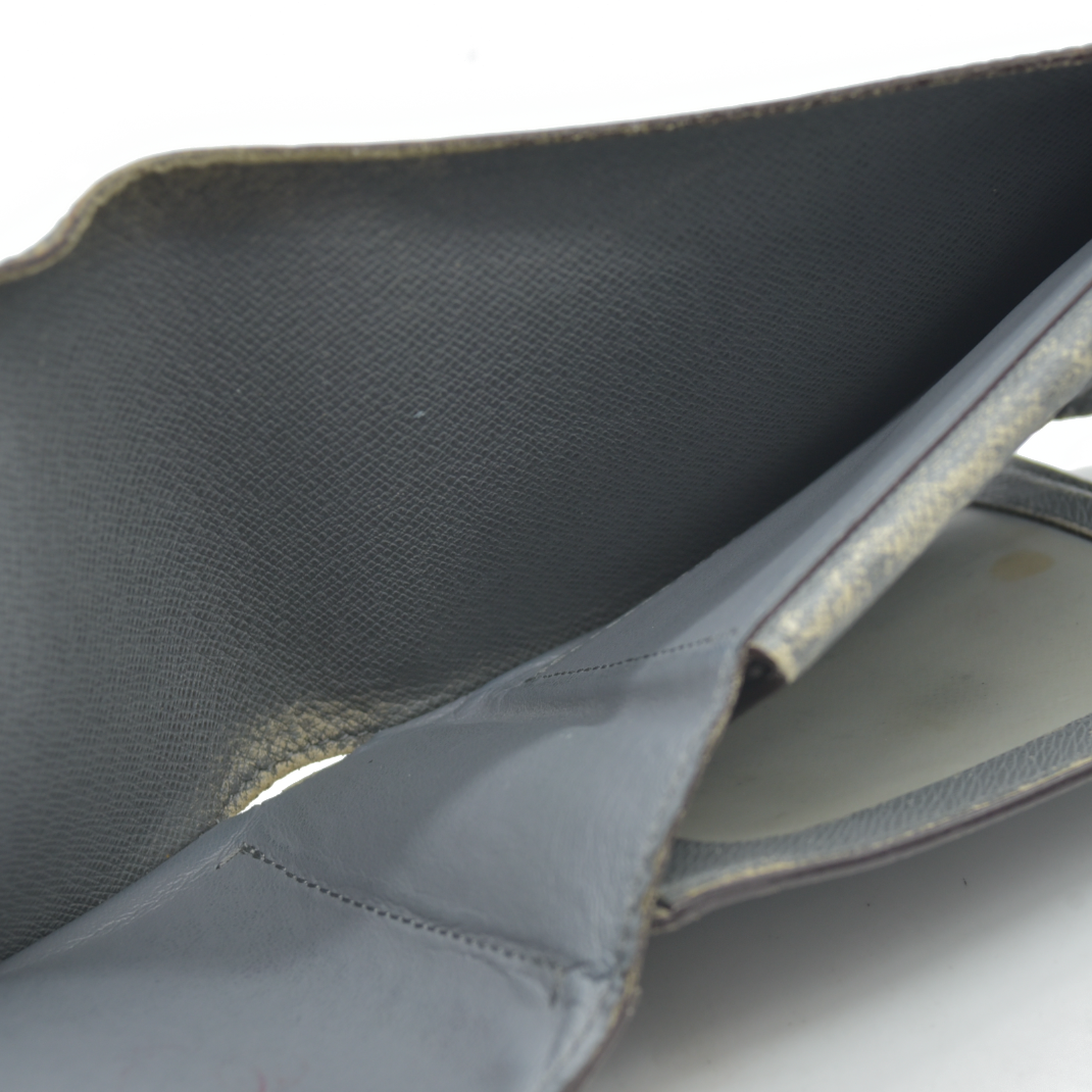 $665 2011 Louis Vuitton Multiple Wallet Taiga Grey SP4111