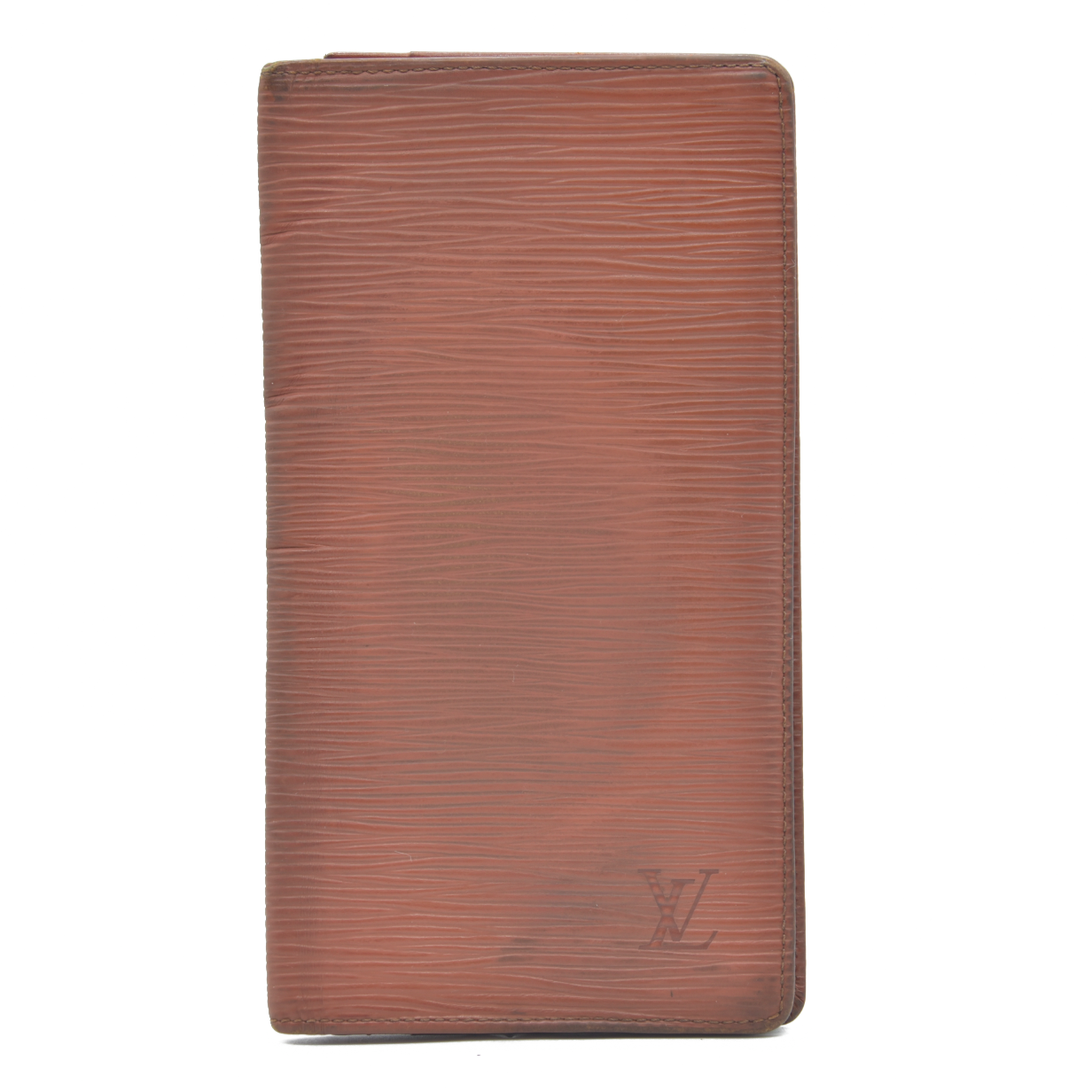 $605 Louis Vuitton Epi Checkbook Cover Brown CA0945 2005