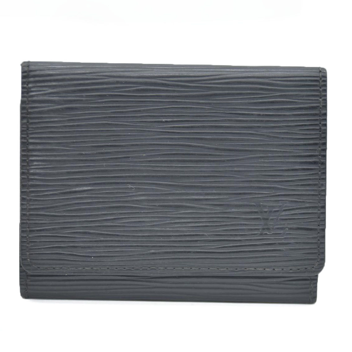 Louis Vuitton Epi Pochette Cartes Visite Leather Card Case Black CA0028