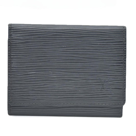 Louis Vuitton Epi Pochette Cartes Visite Leather Card Case Black CA0028