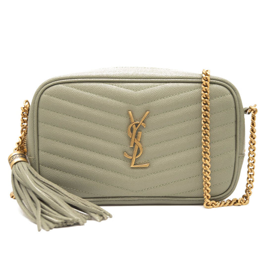 NEW Saint Laurent Mini Lou Camera Bag Light Sage YSL