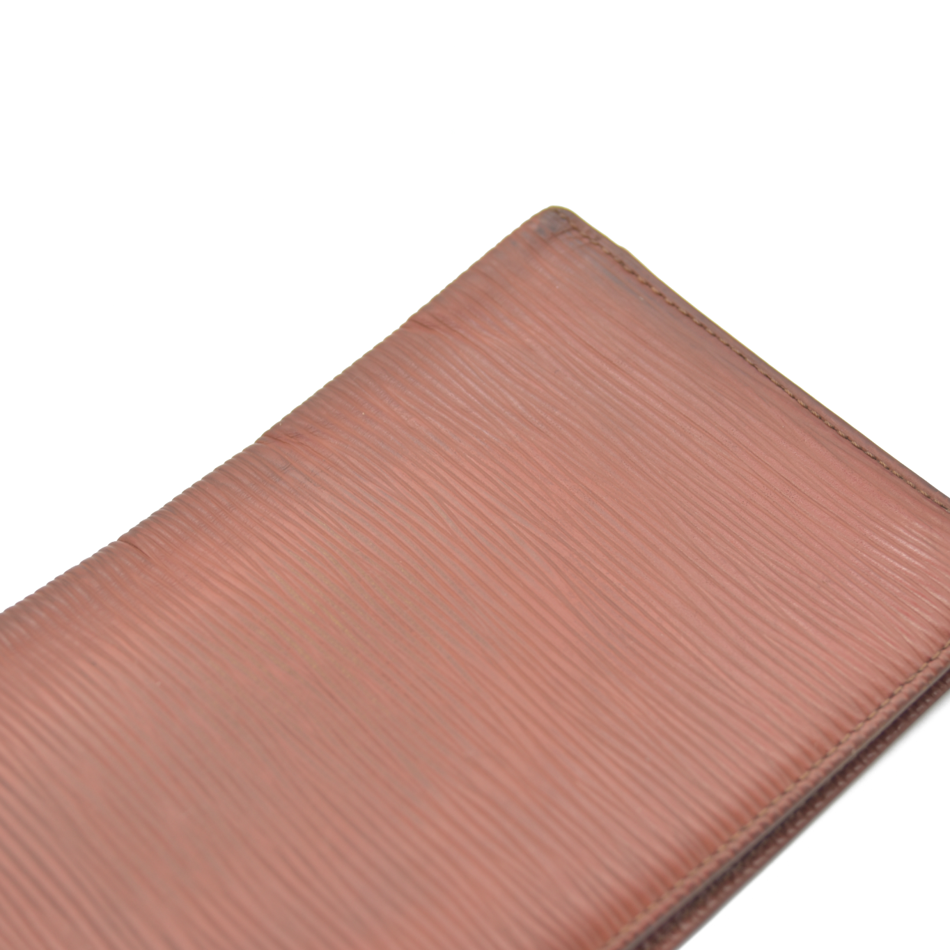 $605 Louis Vuitton Epi Checkbook Cover Brown CA0945 2005