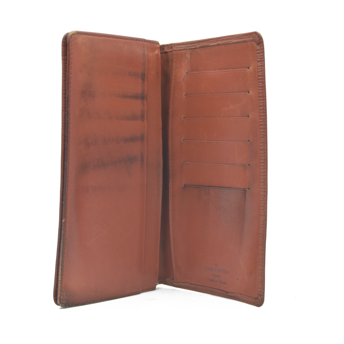 $605 Louis Vuitton Epi Checkbook Cover Brown CA0945 2005