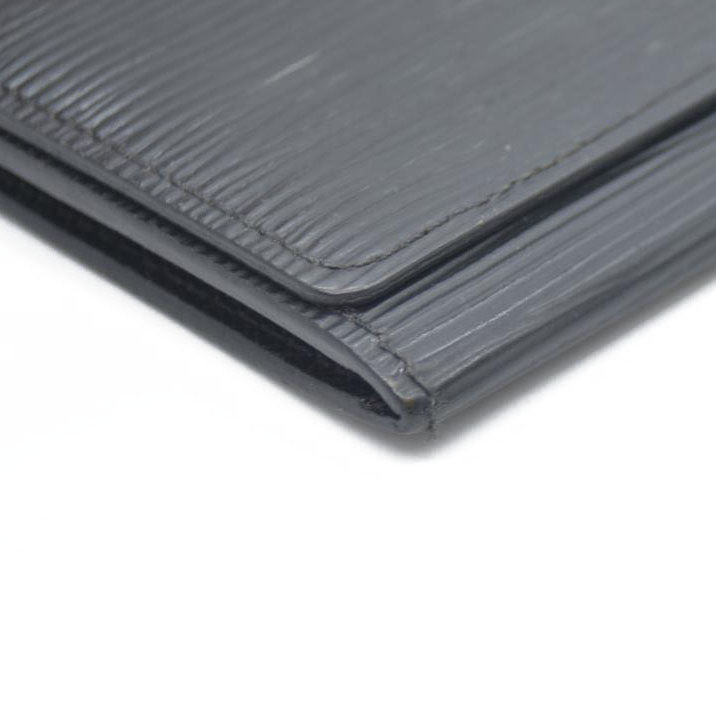 Louis Vuitton Epi Pochette Cartes Visite Leather Card Case Black CA0028