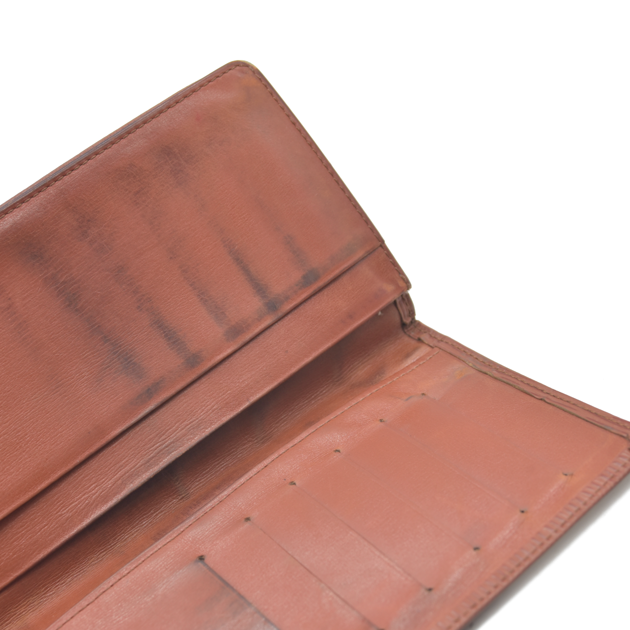 $605 Louis Vuitton Epi Checkbook Cover Brown CA0945 2005