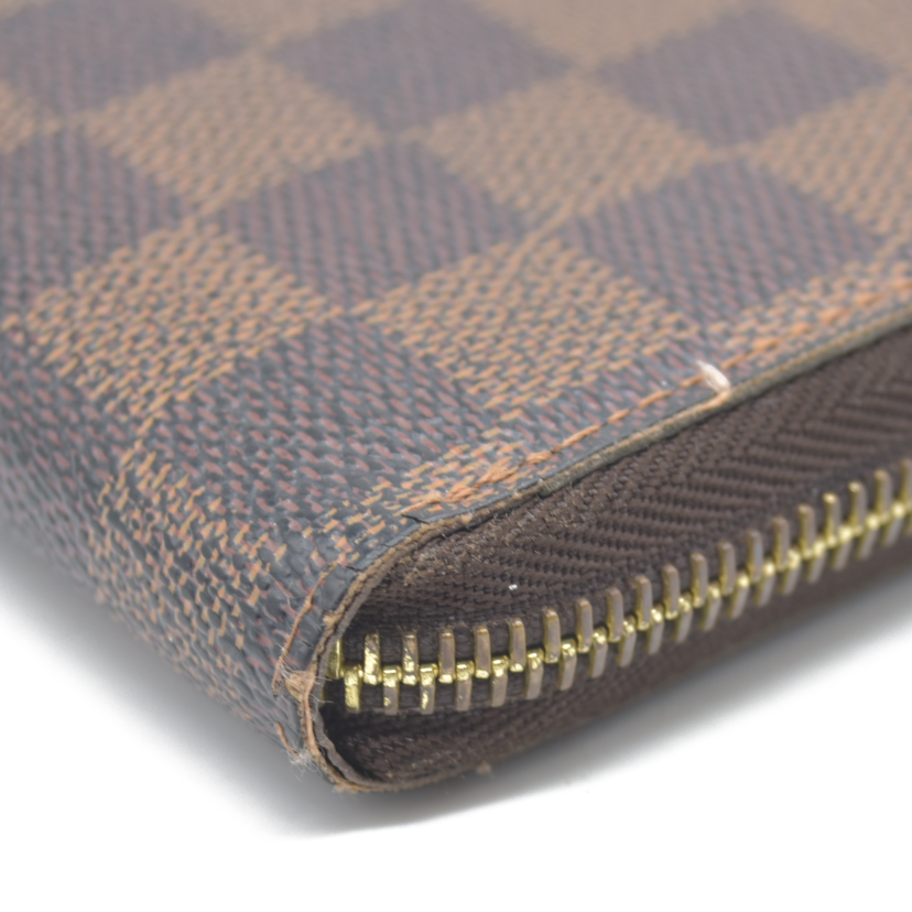 AUCTION $915 Louis Vuitton Damier Ebene Zippy Wallet CA2140 2010