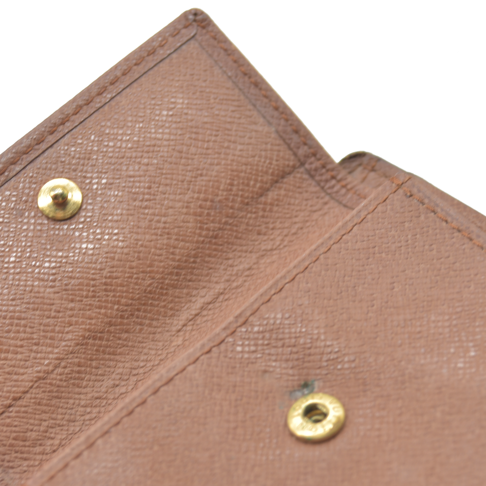 CA0943 1993 $545 Louis Vuitton Monogram Porte-Billets Cartes Credit Monnaie Wallet
