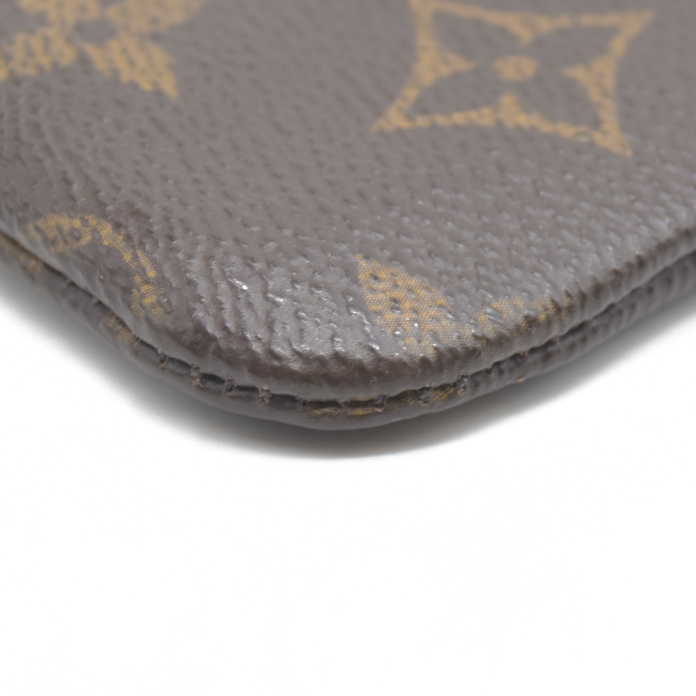 AUCTION $345 Louis Vuitton Monogram Pochette Cles Wallet Coin Purse Brown Made In USA SD21