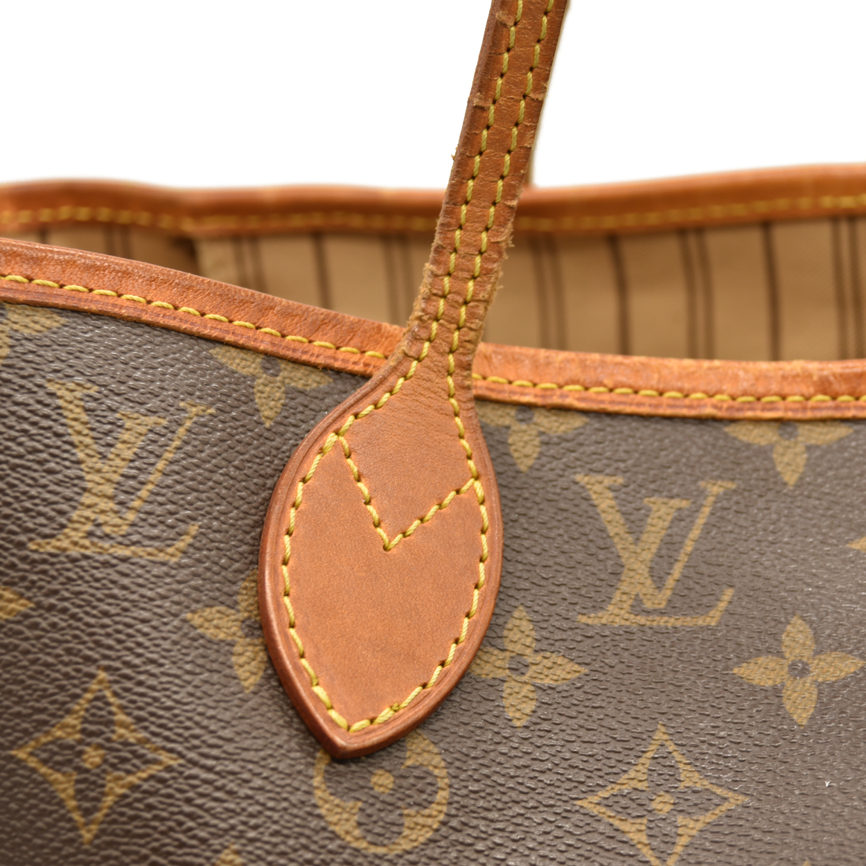 Louis Vuitton Monogram Neverfull MM France AR0038 Tote