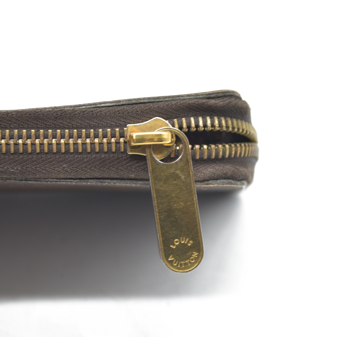 $915 2015 Louis Vuitton Monogram Zippy Zip Around Long Wallet Purse Brown CA5105