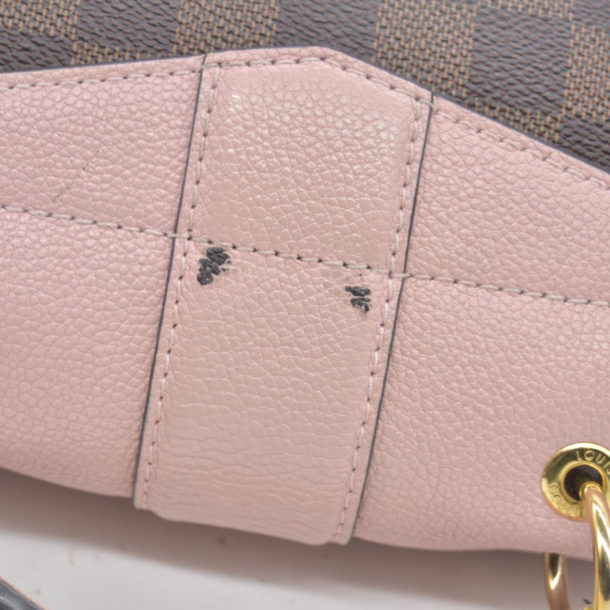 $2040 Louis Vuitton Damier Ebene Clapton Backpack Magnolia Pink