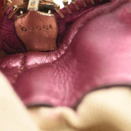 GUCCI GG Canvas Heartbit Small Hobo Bag Pink