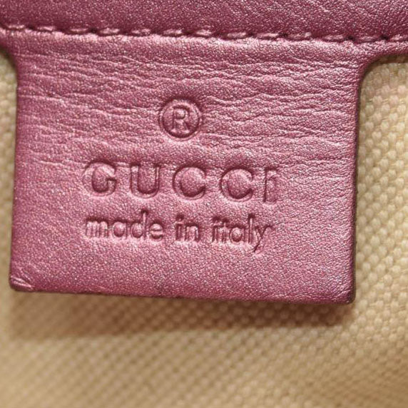 GUCCI GG Canvas Heartbit Small Hobo Bag Pink