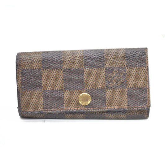Louis Vuitton Damier Multicles 4 Ring Key Case Brown TH0051