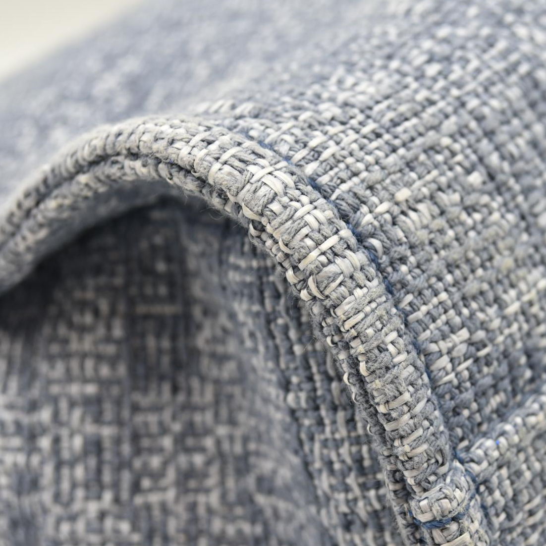 CHANEL Woven Straw Raffia Medium Deauville Tote Blue 25*