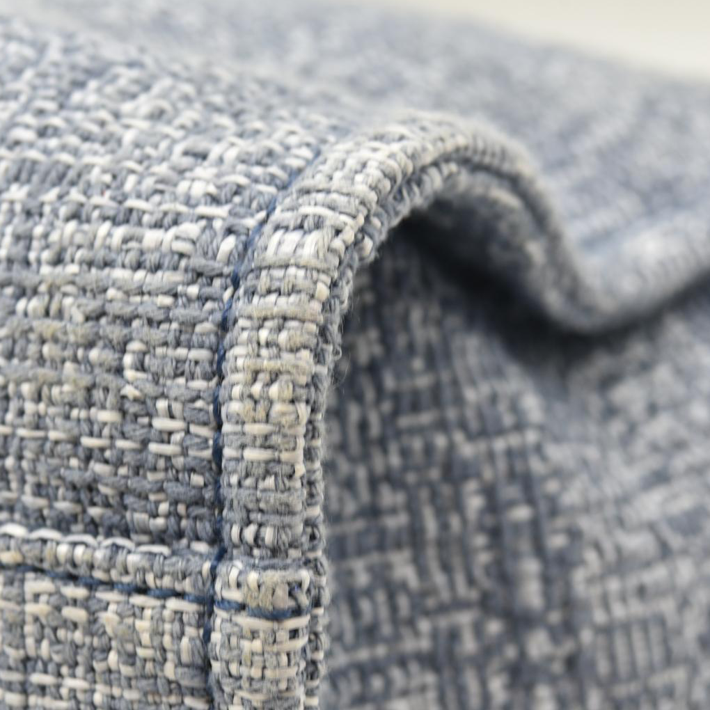 CHANEL Woven Straw Raffia Medium Deauville Tote Blue 25*