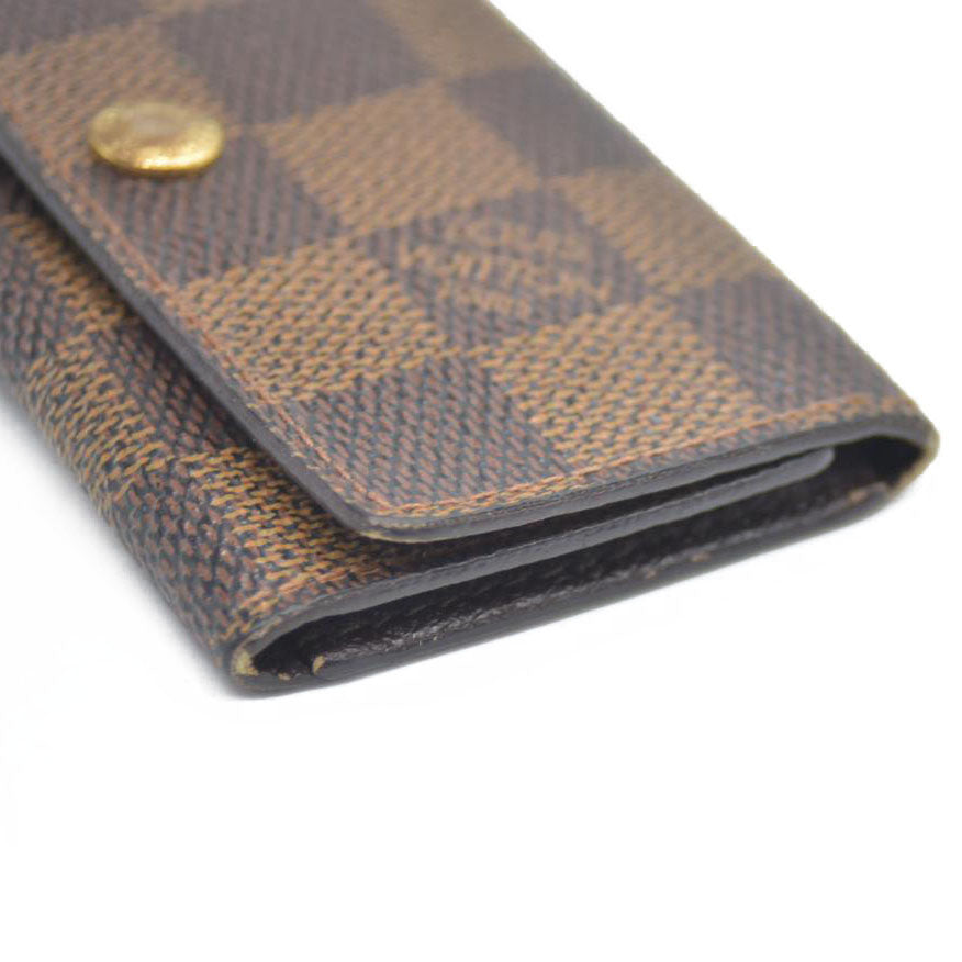 Louis Vuitton Damier Multicles 4 Ring Key Case Brown TH0051