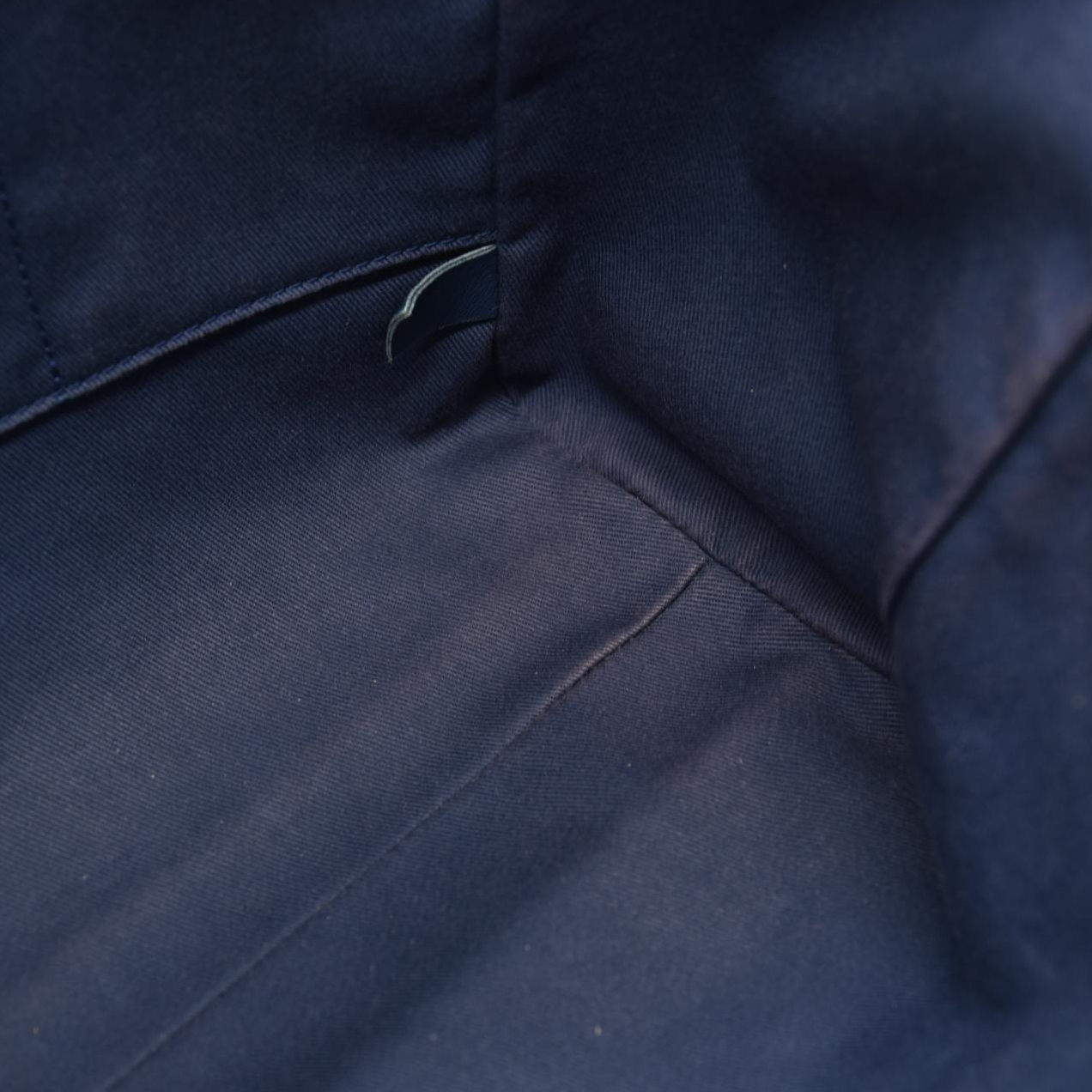 CHANEL Woven Straw Raffia Medium Deauville Tote Blue 25*