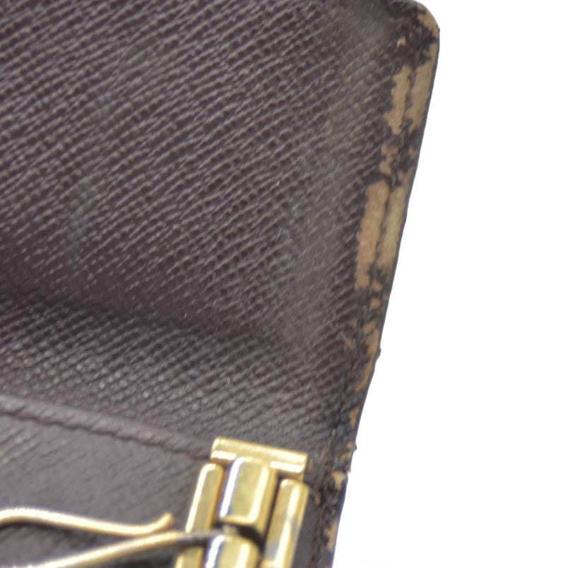 Louis Vuitton Damier Multicles 4 Ring Key Case Brown TH0051
