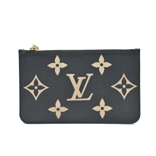 AUCTION $1200 Louis Vuitton Monogram Empreinte Bicolor Neverfull MM GM Pochette