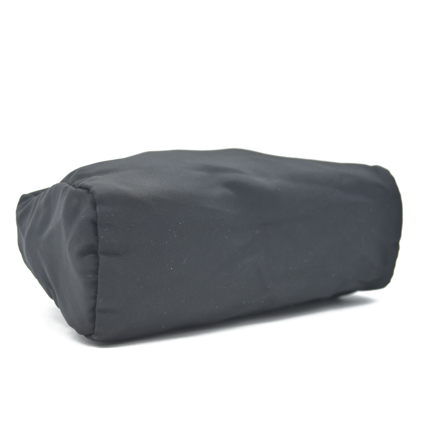 $825 Prada Black Tessuto Nylon Medium Pouch Clutch Bag