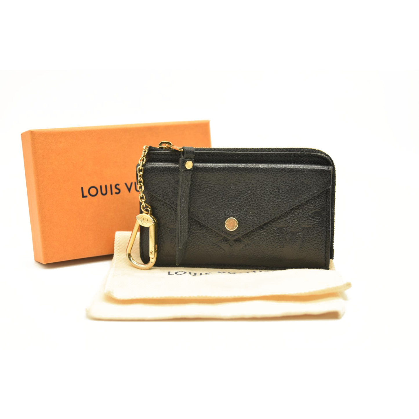 LOUIS VUITTON  Empreinte Recto Verso Card Holder Black RFID