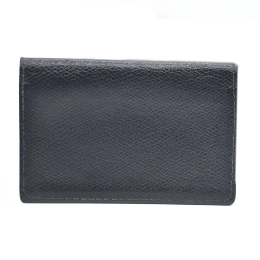 TIFFANY&CO. Leather Card Case Black