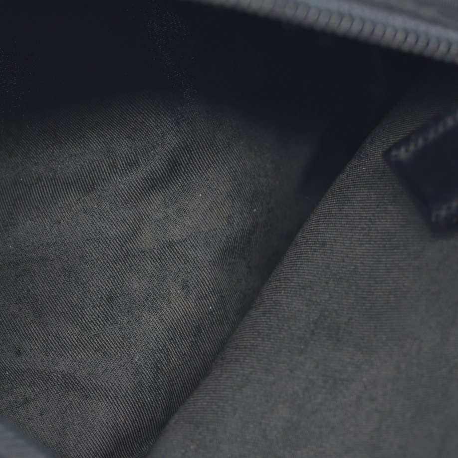 $825 Prada Black Tessuto Nylon Medium Pouch Clutch Bag