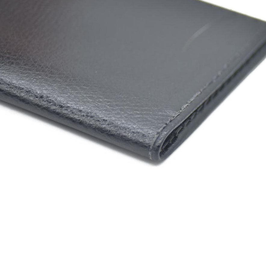 TIFFANY&CO. Leather Card Case Black