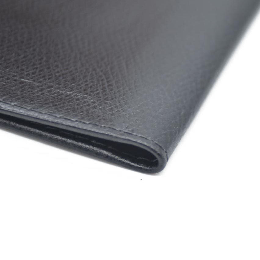 TIFFANY&CO. Leather Card Case Black