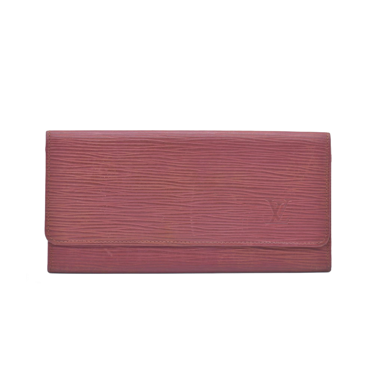 $780 LOUIS VUITTON Epi Porte Tresor International Wallet Brown CONSIGNMENT 10021036