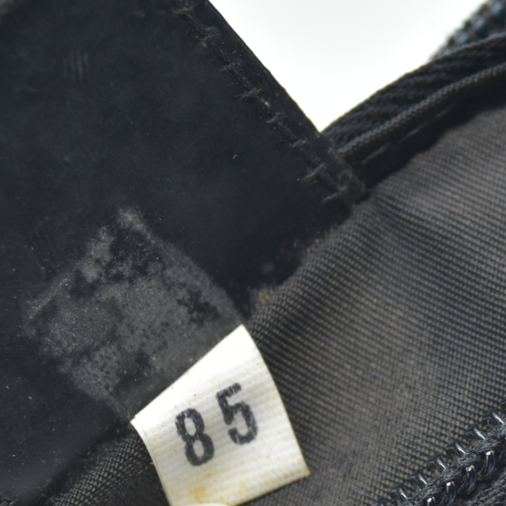 $825 Prada Black Tessuto Nylon Medium Pouch Clutch Bag
