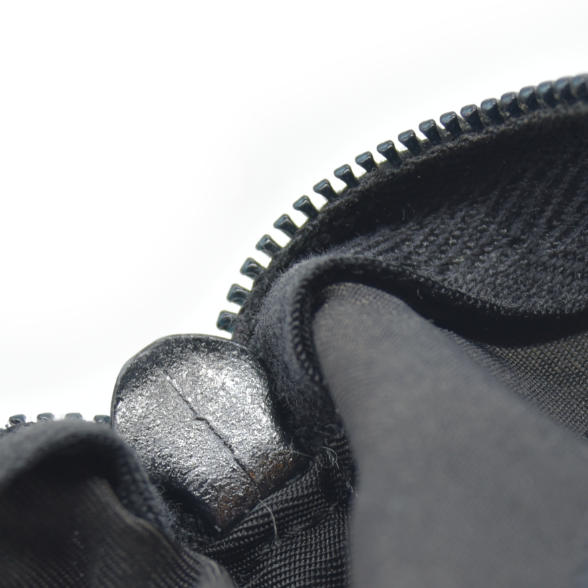 $825 Prada Black Tessuto Nylon Medium Pouch Clutch Bag
