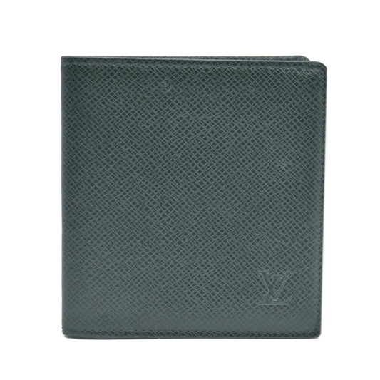 Louis Vuitton Taiga Porte Billets Carte Bleue Bifold Wallet Epicea MI0925