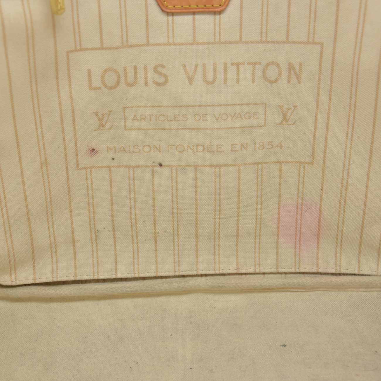 $2240 Louis Vuitton Damier Azur Neverfull MM RFID