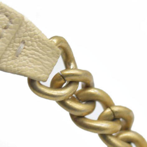 $3425 Chanel Caviar Quilted Boy Wallet On Chain WOC White