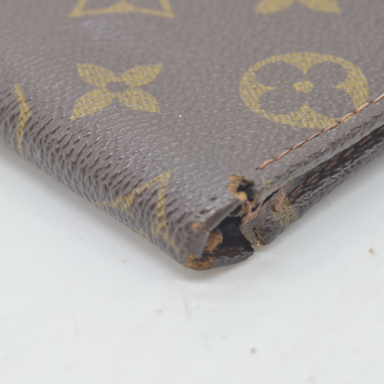 $545 1988 Louis Vuitton Monogram Porte-Billets Cartes Credit Monnaie Wallet 883