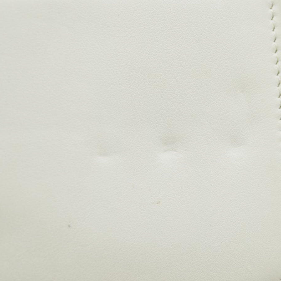 $3425 Chanel Caviar Quilted Boy Wallet On Chain WOC White