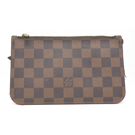 $2100 Louis Vuitton Damier Ebene Neverfull PM Pochette