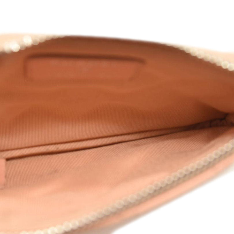 CHANEL Lambskin Quilted Small Cosmetic Pouch Pink