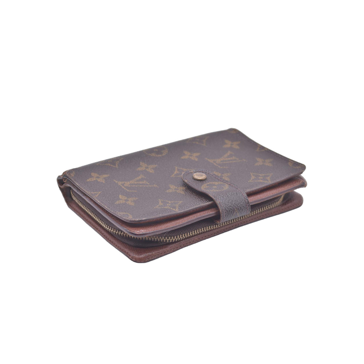 $750 1999 Louis Vuitton Porte Papier Monogram Wallet SP0999 CONSIGNMENT 10021038
